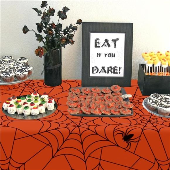 Halloween & Thanksgiving Tablecloth, 2Pack SpillProof Indoor/Outdoor Table Cover - Picture 6 of 7